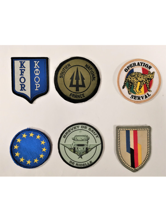 Lot De Patches Armee Francaise Operation Serval Kfor Opex